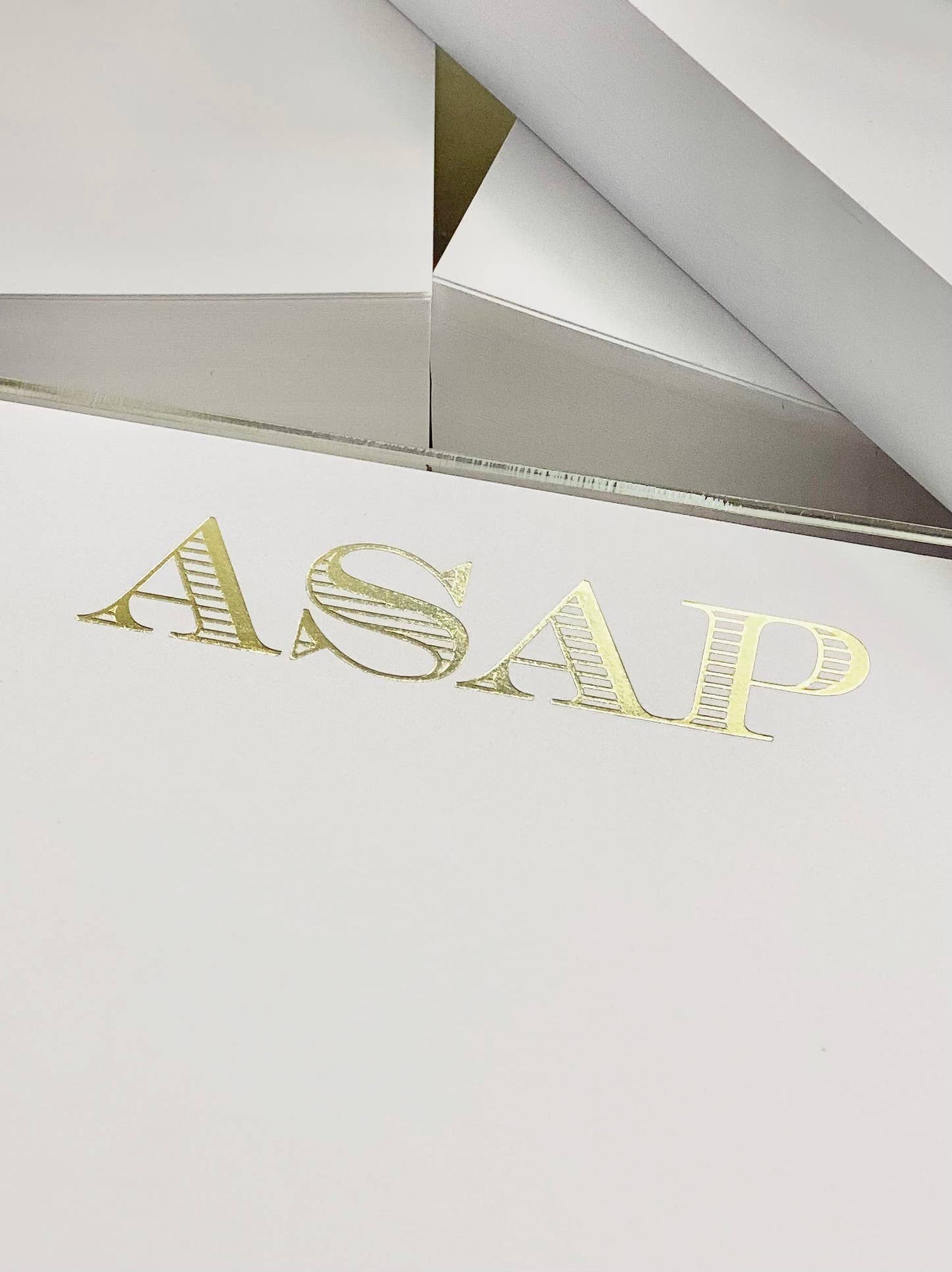 Large Gold Foil ASAP Notepad - Bria Blair Creative