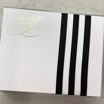 Large Gold Foil Note to Self Notepad - Bria Blair Creative