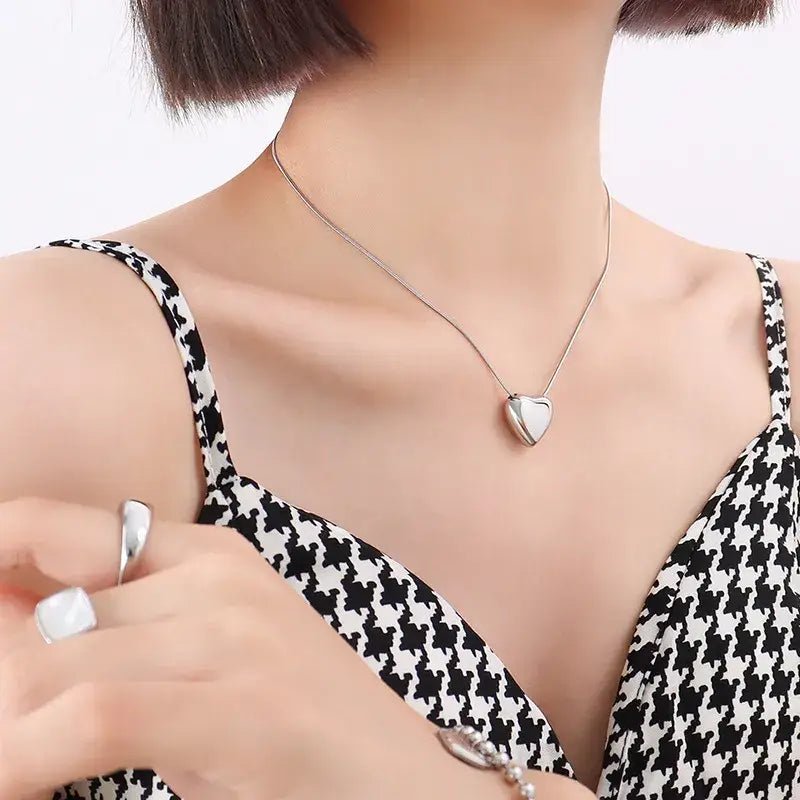 Large Gold Heart Pendant Necklace - Bria Blair Creative