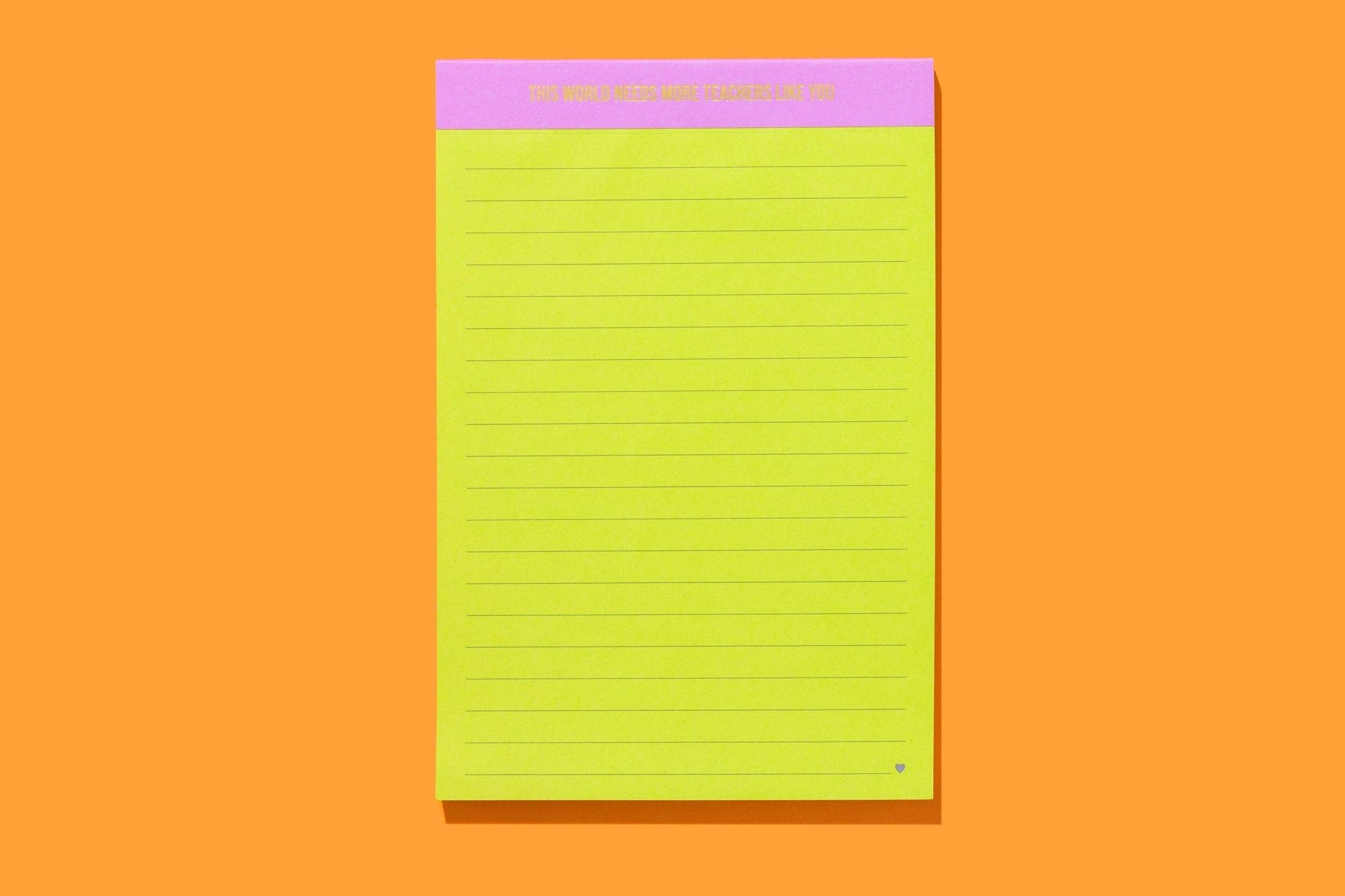 Large List Pad - Teacher Appreciation - 75 Sheets - Bria Blair Creative