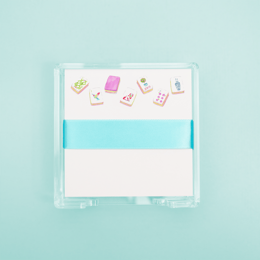Large Mahjong Tiles Desk Set: Desk Set - Bria Blair Creative