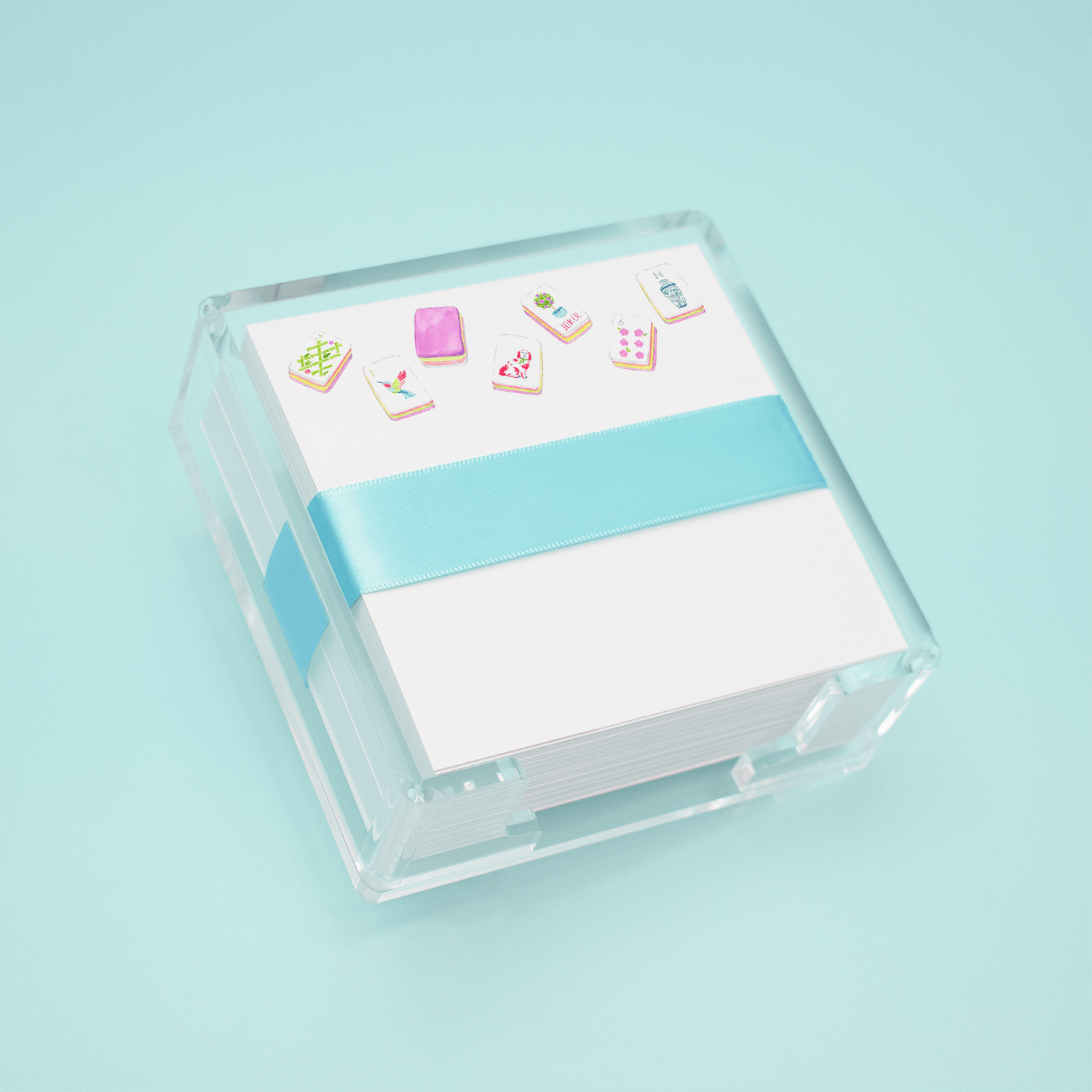 Large Mahjong Tiles Desk Set: Desk Set - Bria Blair Creative