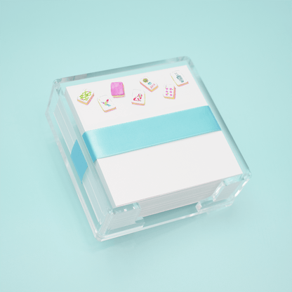 Large Mahjong Tiles Desk Set: Desk Set - Bria Blair Creative