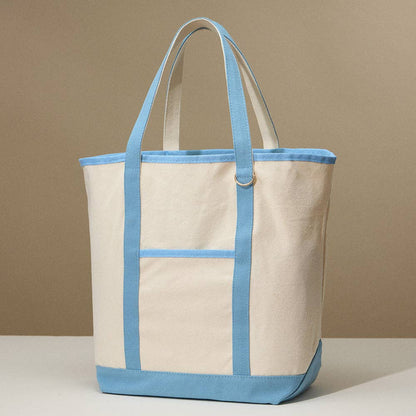 Large Multi Classic Canvas Tote Bag : Taupe - Bria Blair Creative
