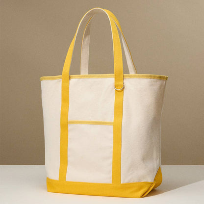 Large Multi Classic Canvas Tote Bag : Taupe - Bria Blair Creative