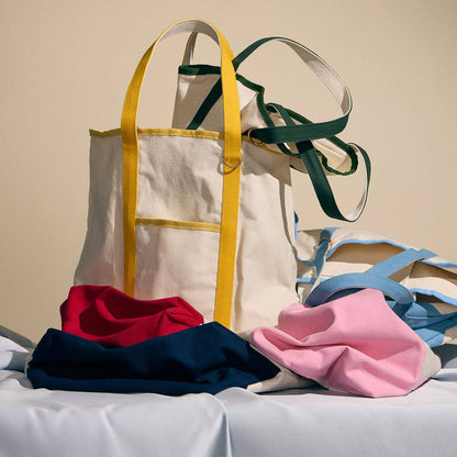 Large Multi Classic Canvas Tote Bag : Taupe - Bria Blair Creative