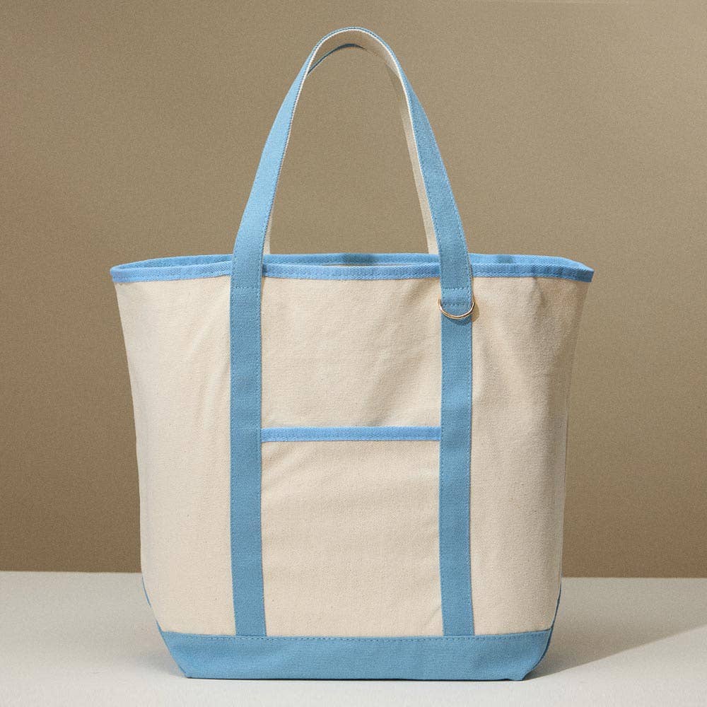 Large Multi Classic Canvas Tote Bag : Taupe - Bria Blair Creative