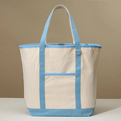Large Multi Classic Canvas Tote Bag : Taupe - Bria Blair Creative