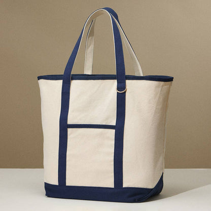 Large Multi Classic Canvas Tote Bag : Taupe - Bria Blair Creative