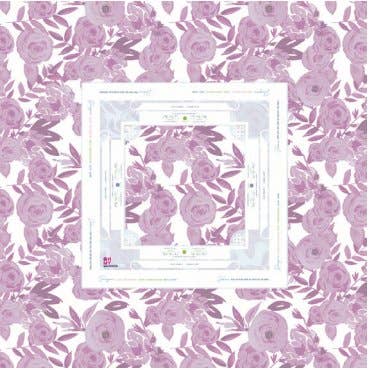 Lavender Lux Instructional Mahjong Tablecloth - Bria Blair Creative