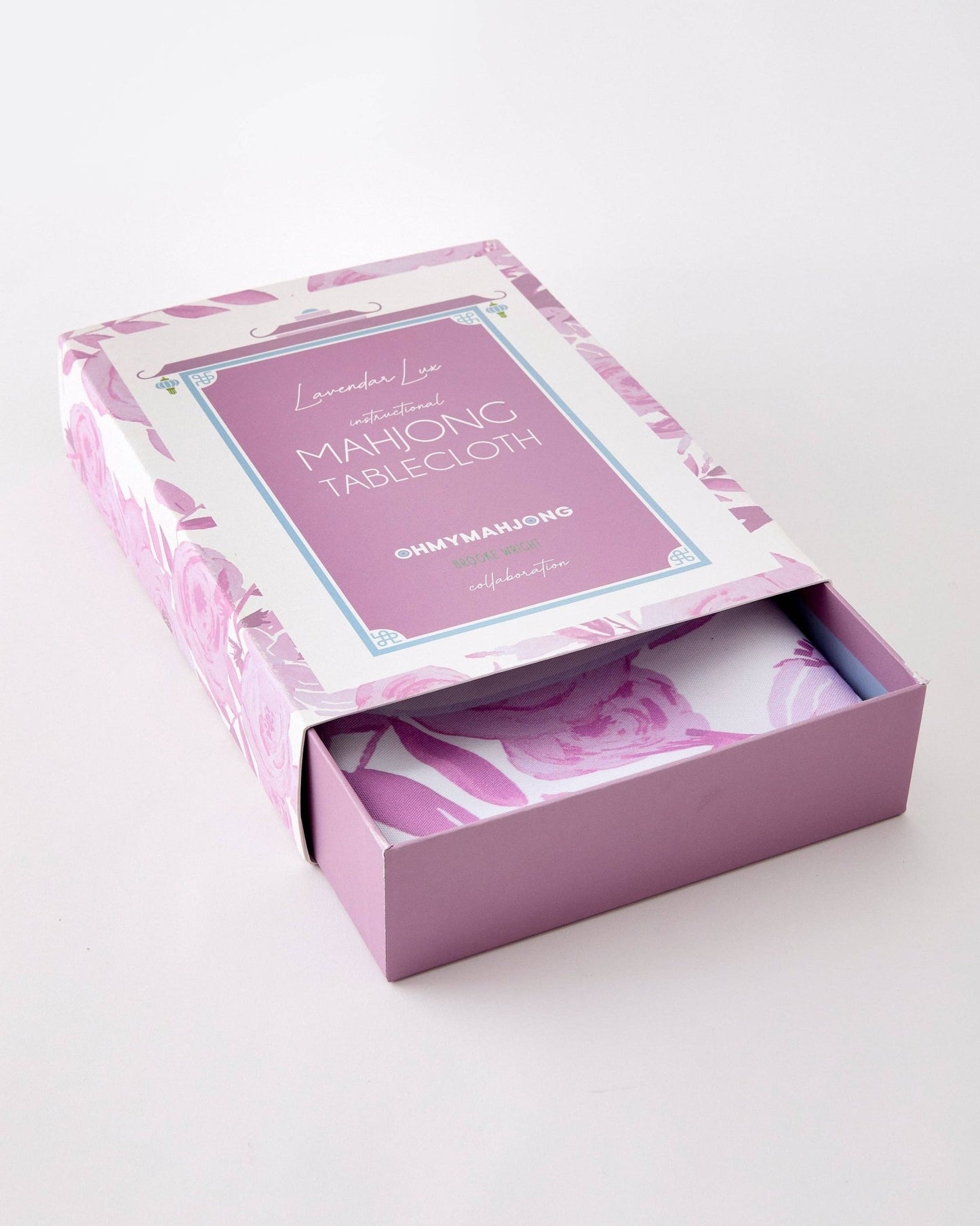 Lavender Lux Instructional Mahjong Tablecloth - Bria Blair Creative