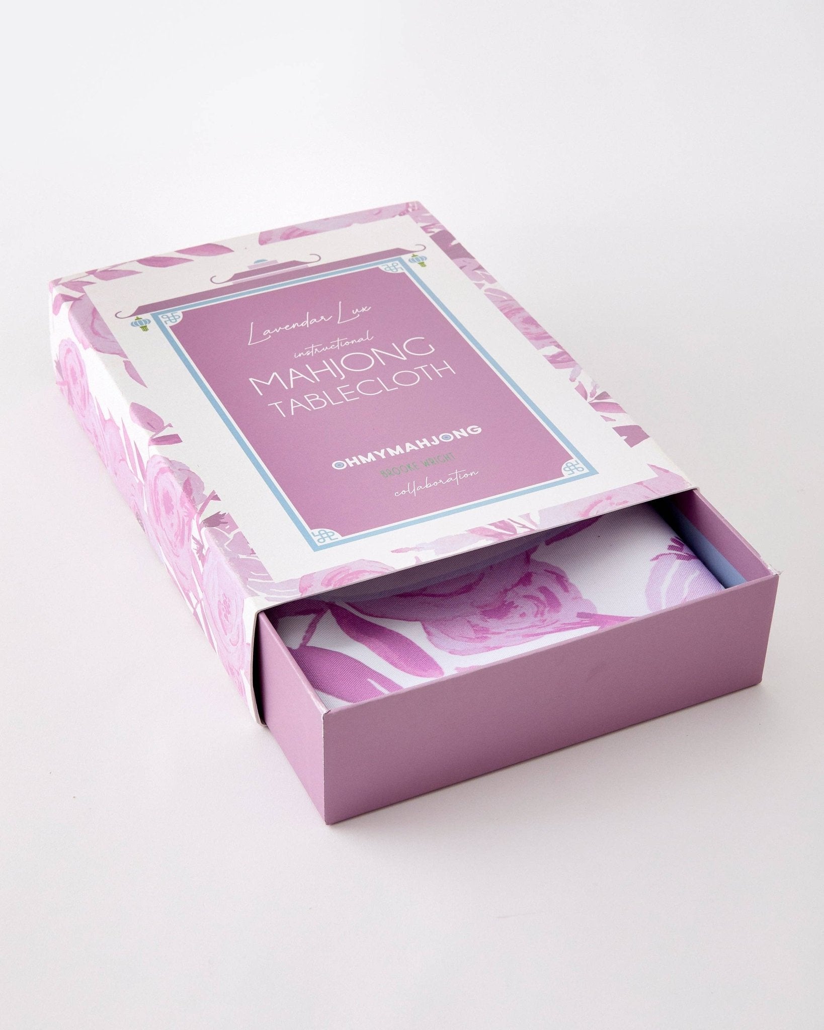 Lavender Lux Instructional Mahjong Tablecloth - Bria Blair Creative