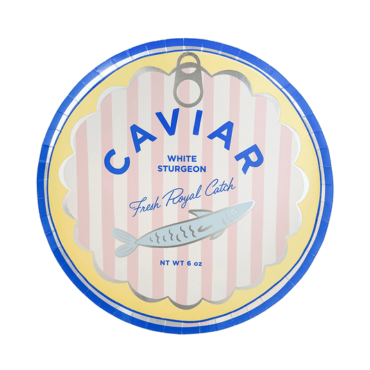 Le Dinner Caviar Can Dinner Plates - Bria Blair Creative