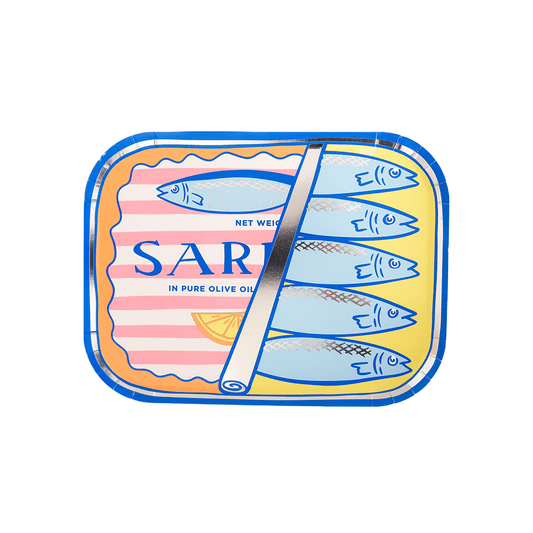 Le Dinner Sardine Can Dinner Plates - Bria Blair Creative
