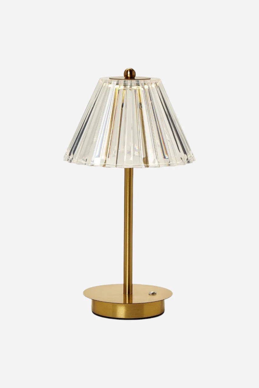 LED Cordless Table Lamp with Acrylic Shade - Bria Blair Creative