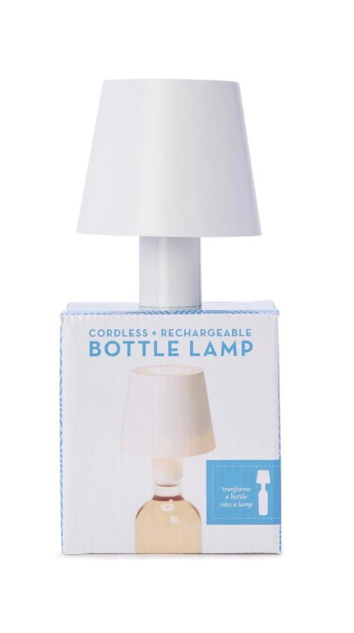 LED Touchable White Lampshade with Bottle Stopper - Bria Blair Creative