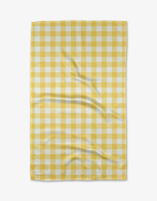Lemon Gingham Tea Towel - Bria Blair Creative