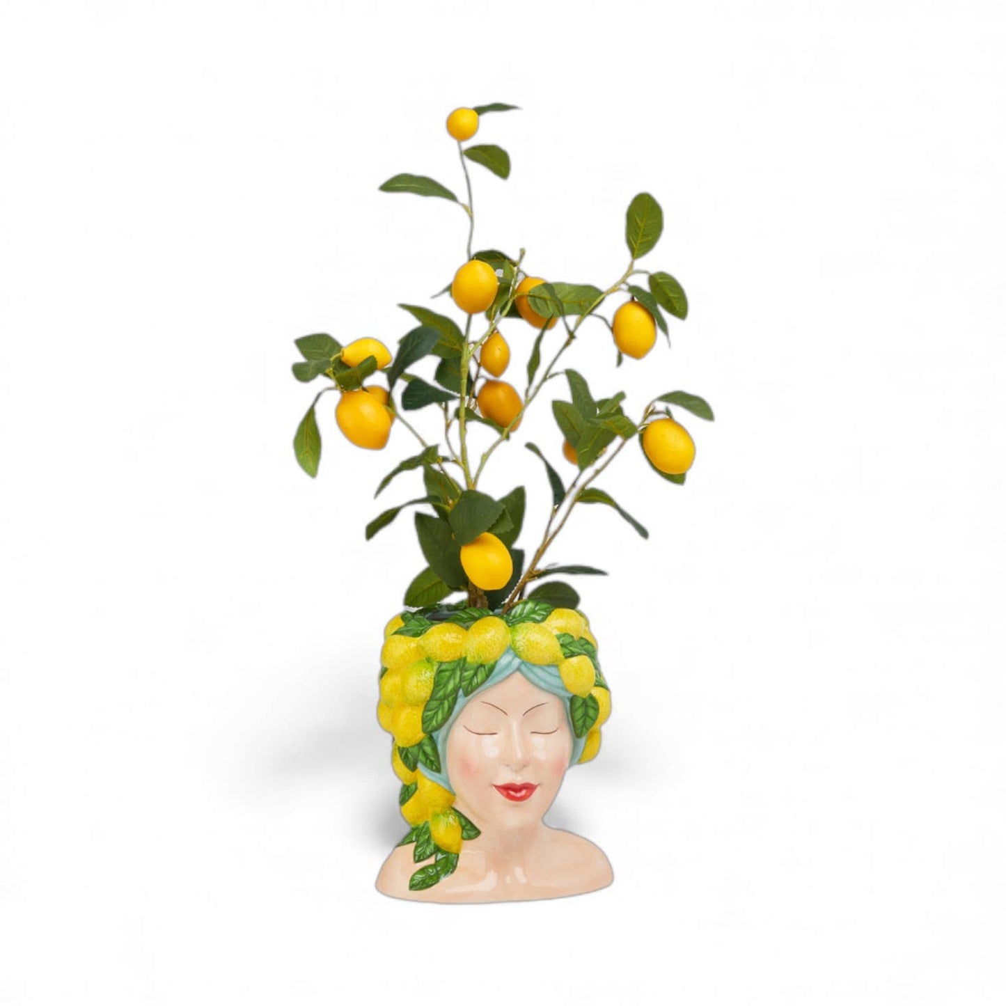 Lemon Lady Head Vase: Preppy Summer - Bria Blair Creative