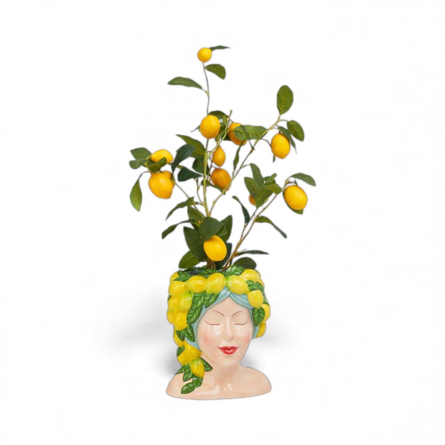 Lemon Lady Head Vase: Preppy Summer - Bria Blair Creative