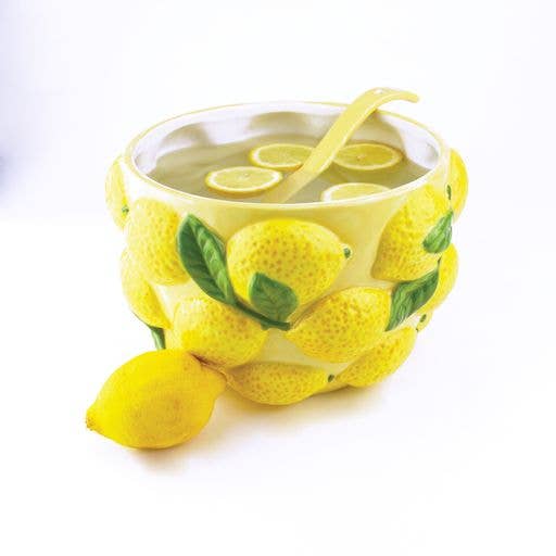 Lemon Punch Bowl & Ladle - Bria Blair Creative