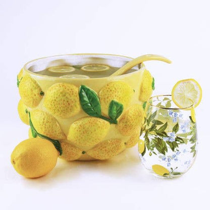 Lemon Punch Bowl & Ladle - Bria Blair Creative