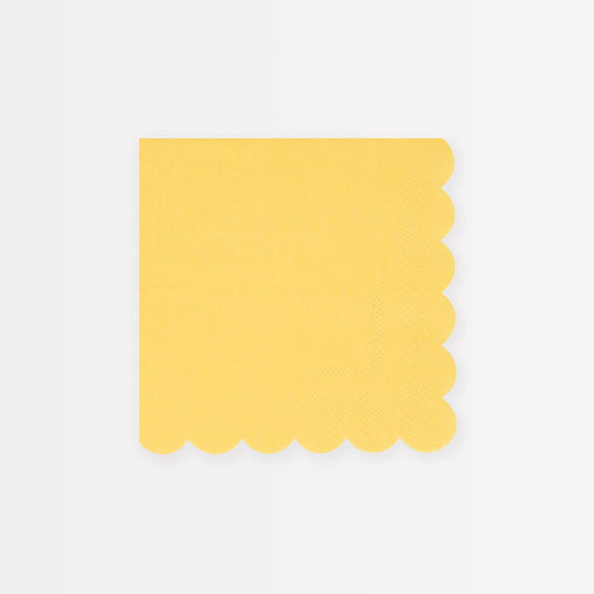 Lemon Sherbet Small Napkins - Bria Blair Creative
