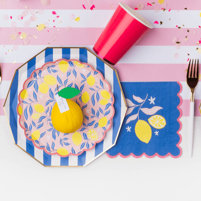 LEMON ZEST LARGE NAPKINS - Bria Blair Creative
