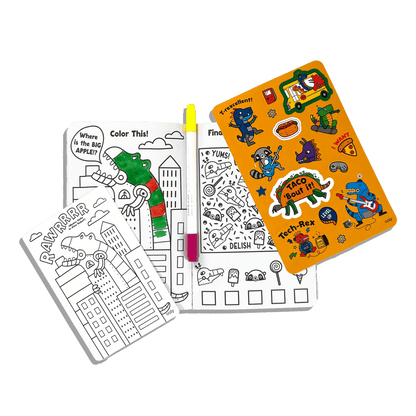 Let's Go!: Activity & Coloring Kit - Robo Dinos - Bria Blair Creative