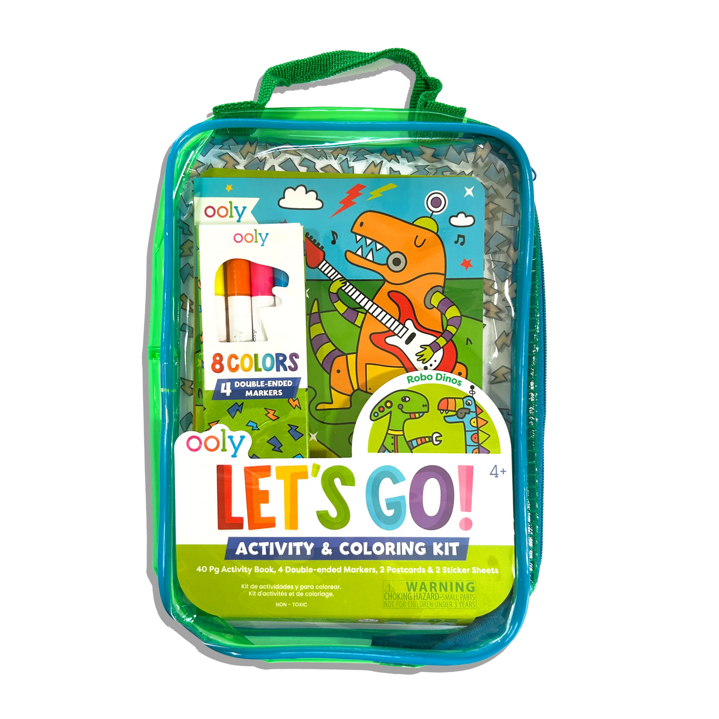 Let's Go!: Activity & Coloring Kit - Robo Dinos - Bria Blair Creative