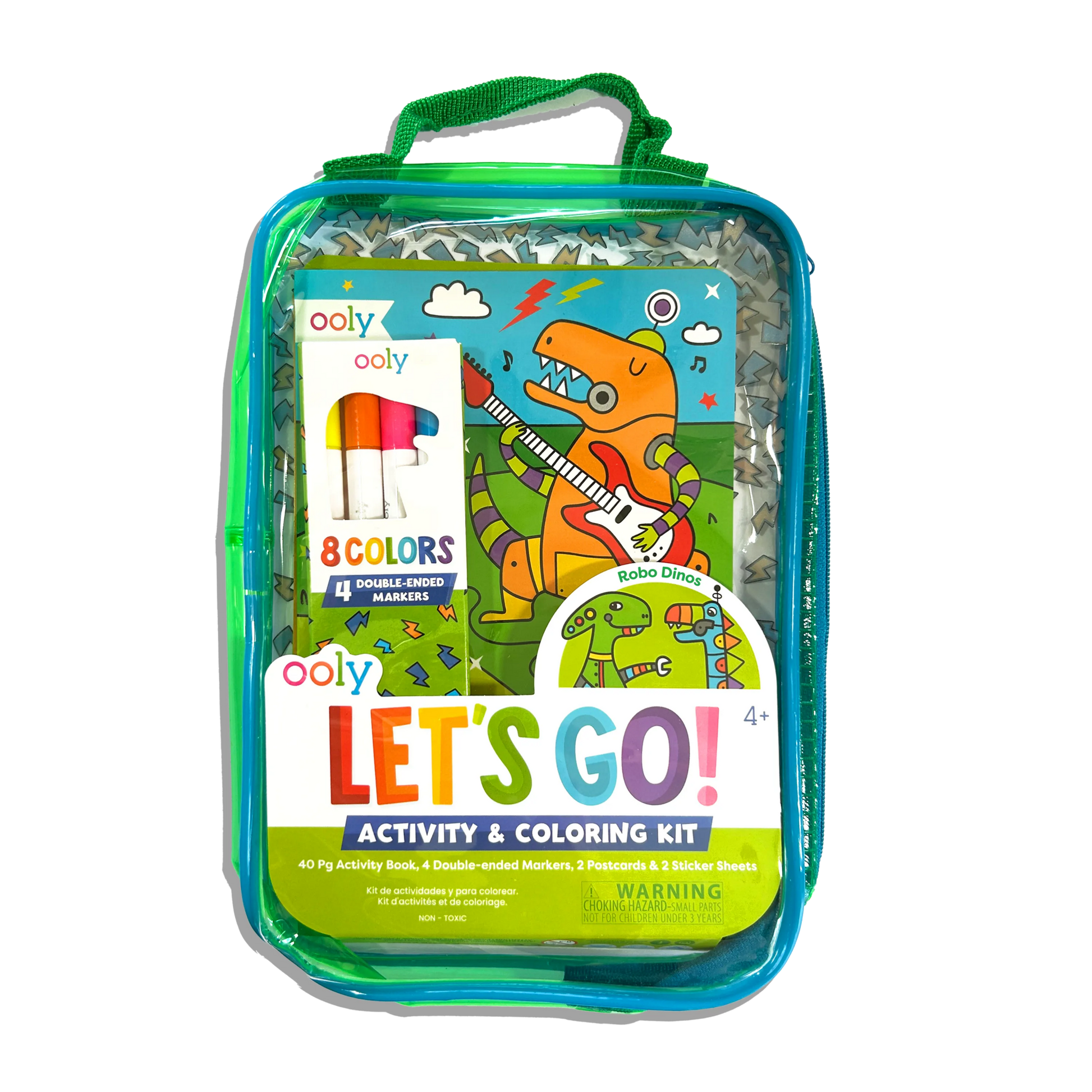 Let's Go!: Activity & Coloring Kit - Robo Dinos - Bria Blair Creative