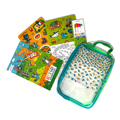 Let's Go!: Activity & Coloring Kit - Robo Dinos - Bria Blair Creative