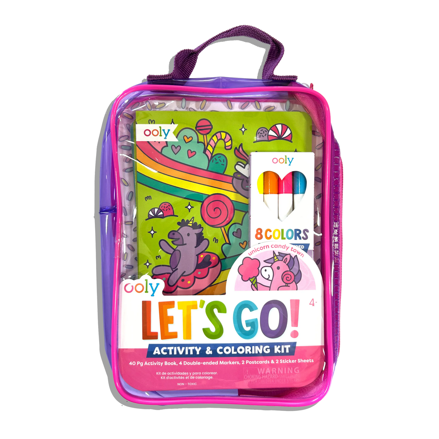Let's Go!: Activity & Coloring Kit - Unicorn Candy Town - Bria Blair Creative