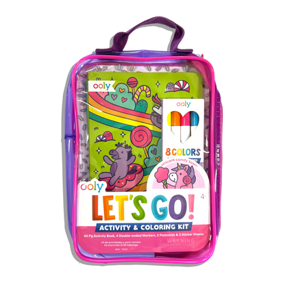 Let's Go!: Activity & Coloring Kit - Unicorn Candy Town - Bria Blair Creative