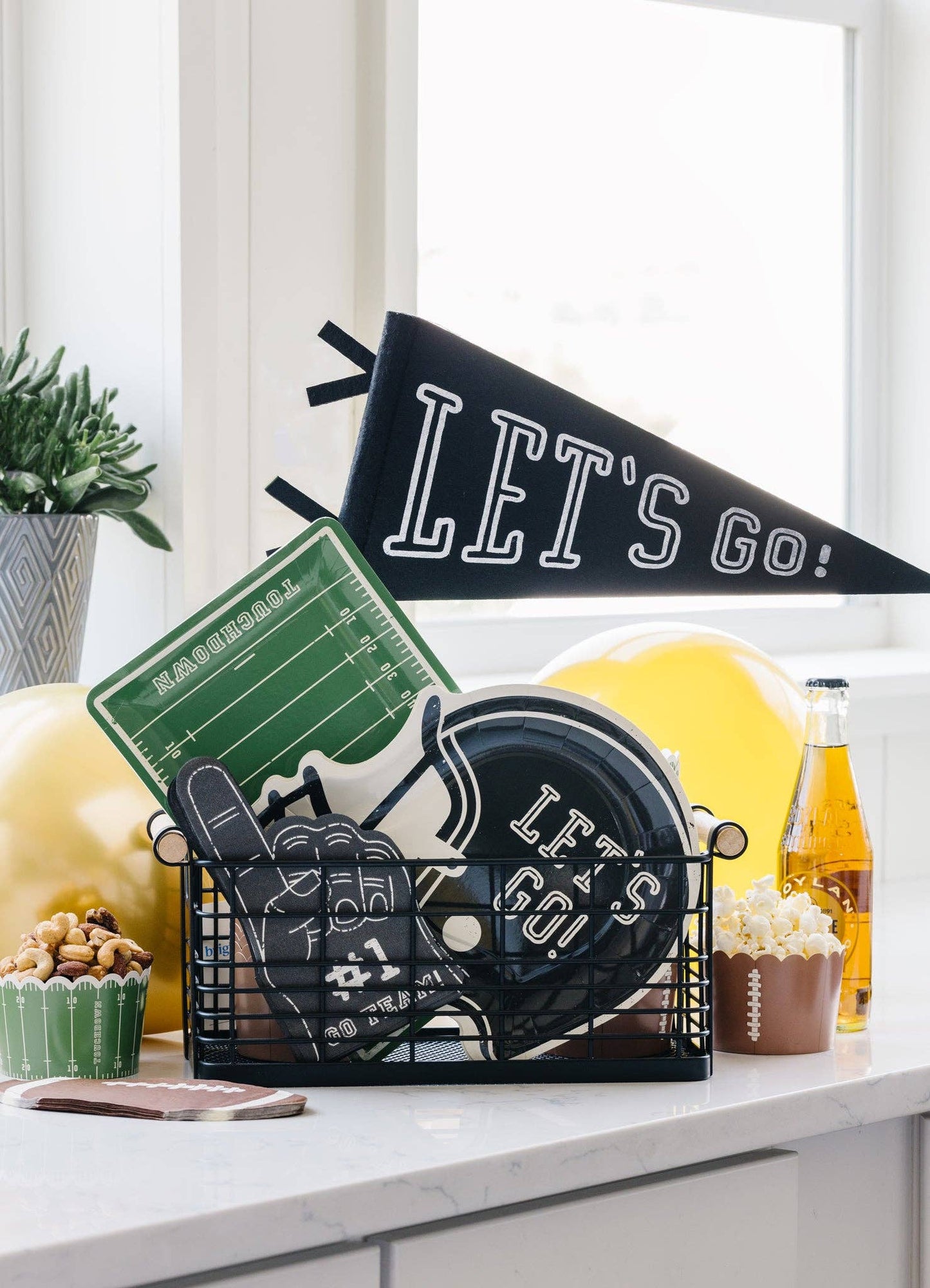 Let's Go! Felt Pennant - Bria Blair Creative