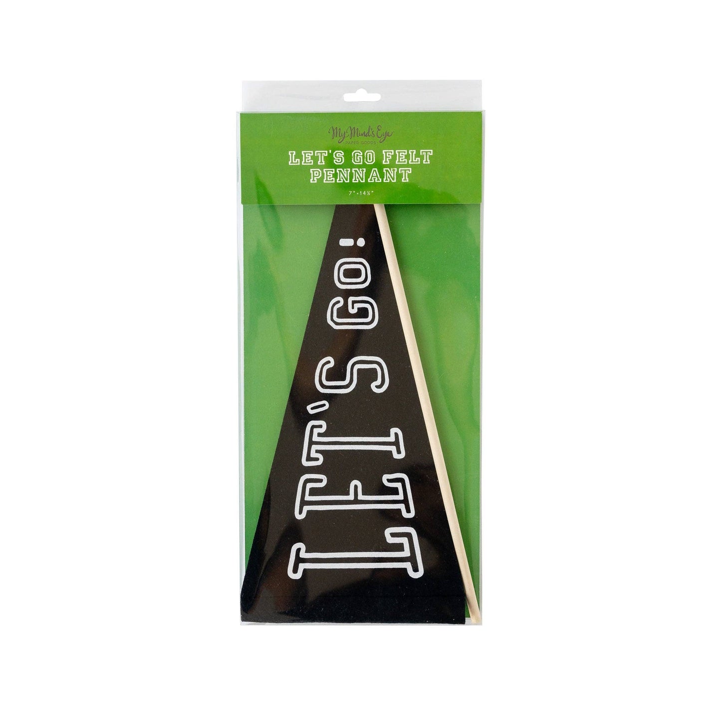 Let's Go! Felt Pennant - Bria Blair Creative