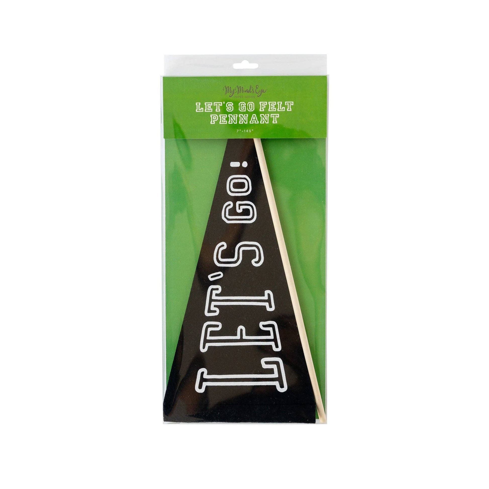 Let's Go! Felt Pennant - Bria Blair Creative
