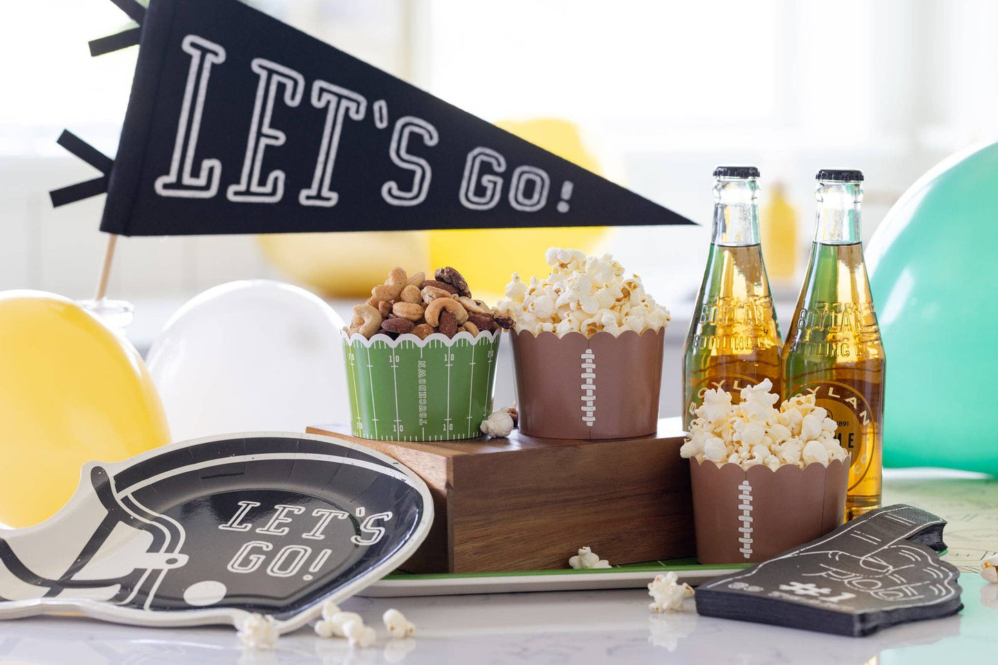 Let's Go! Felt Pennant - Bria Blair Creative