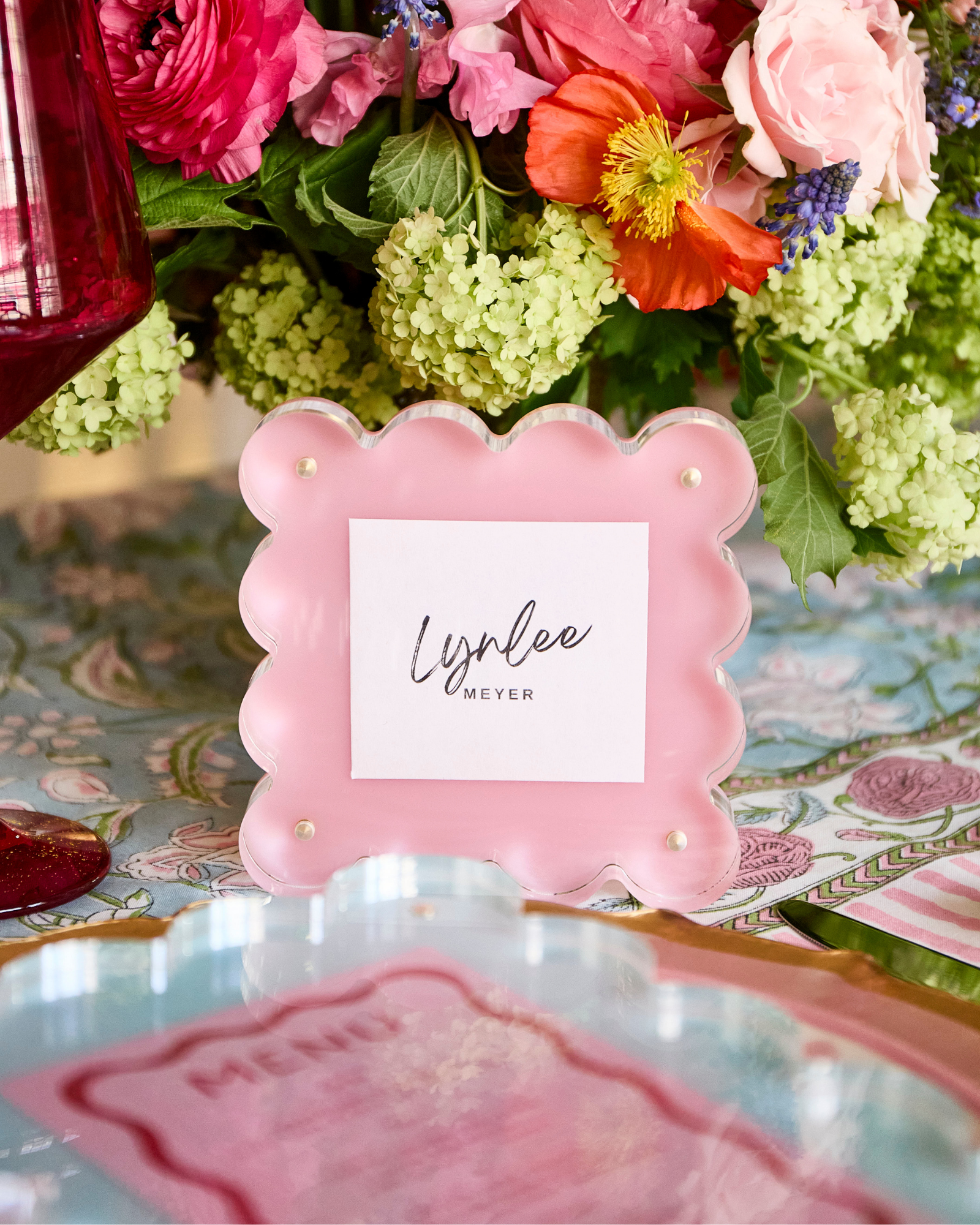 Light Pink Mini Acrylic Picture Frame - Bria Blair Creative