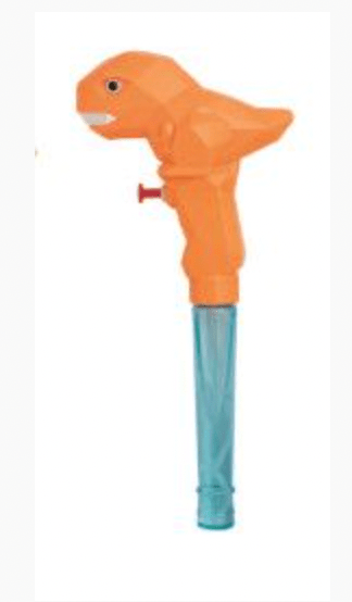 Light - Up Dino Blaster Bubble Wand Orange - Bria Blair Creative