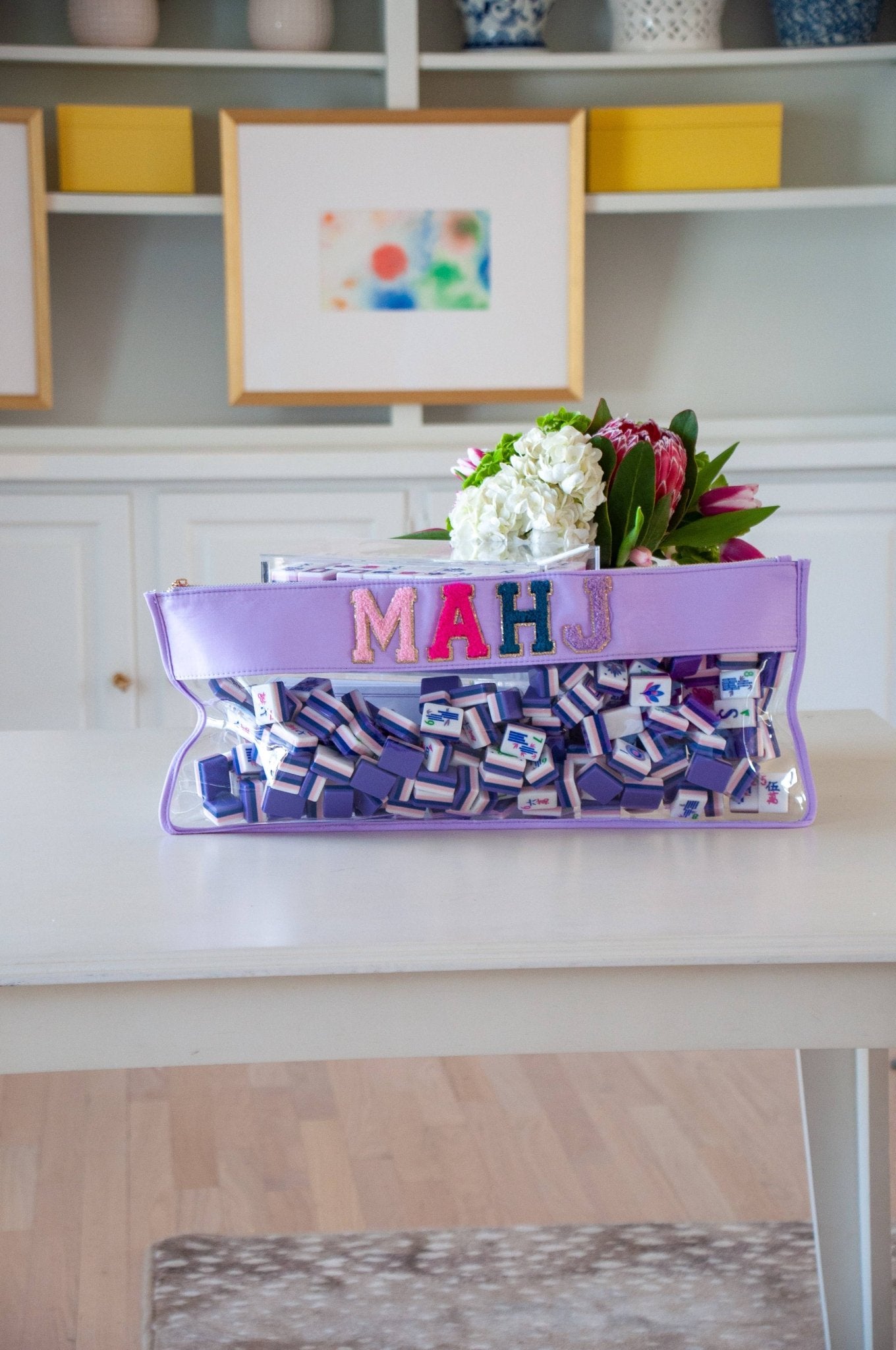 Lilac Mahjong Bag - Bria Blair Creative