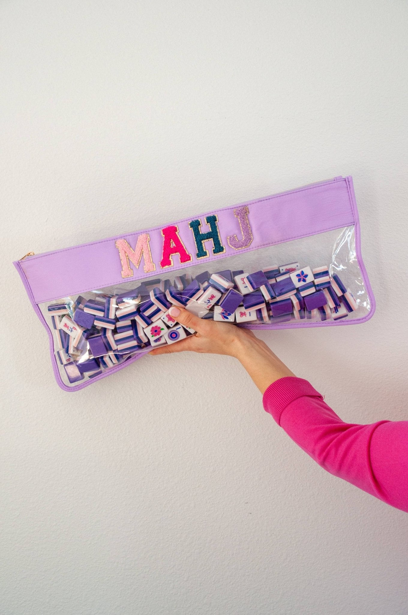 Lilac Mahjong Bag - Bria Blair Creative