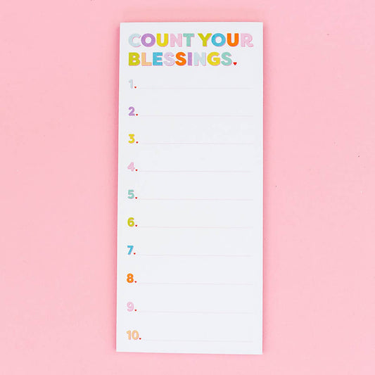 List Pad - "Count Your Blessings" - 50 Sheets - Bria Blair Creative