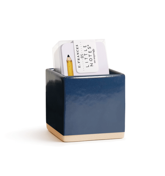 Little Notes® Ceramic Holder | Navy - Bria Blair Creative