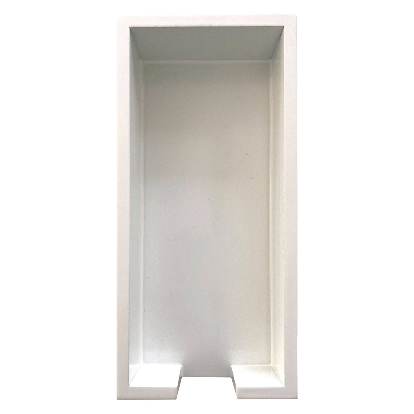 Long Skinny Neutral Lacquer Tray: White - Bria Blair Creative