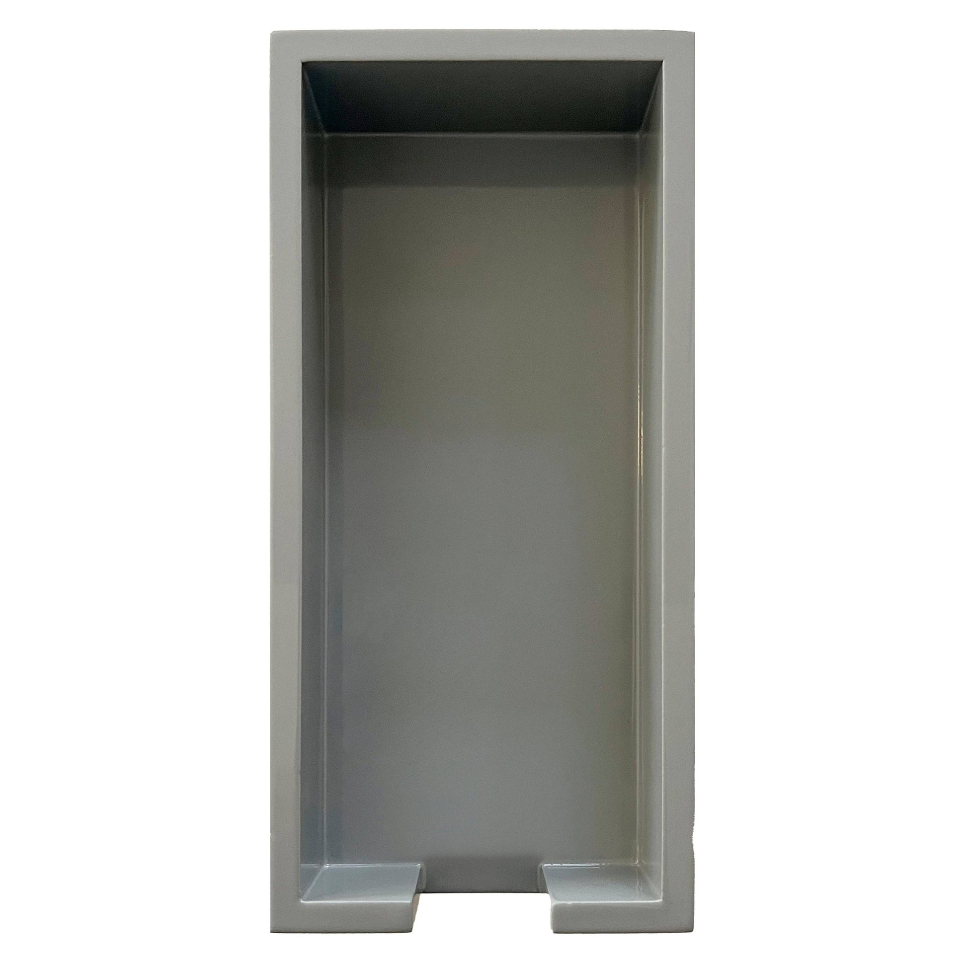Long Skinny Neutral Lacquer Tray: White - Bria Blair Creative