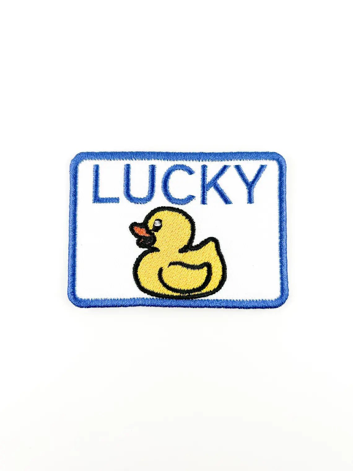 Lucky Duck Iron - On Patch - Embroidered Animal Funny Hunting - Bria Blair Creative
