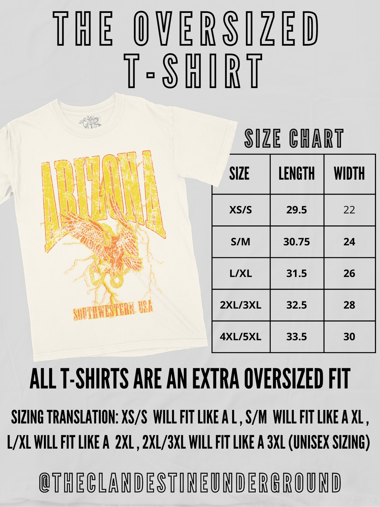 Made In America, USA Western Oversized TShirt: Ivory / XS/S - Bria Blair Creative