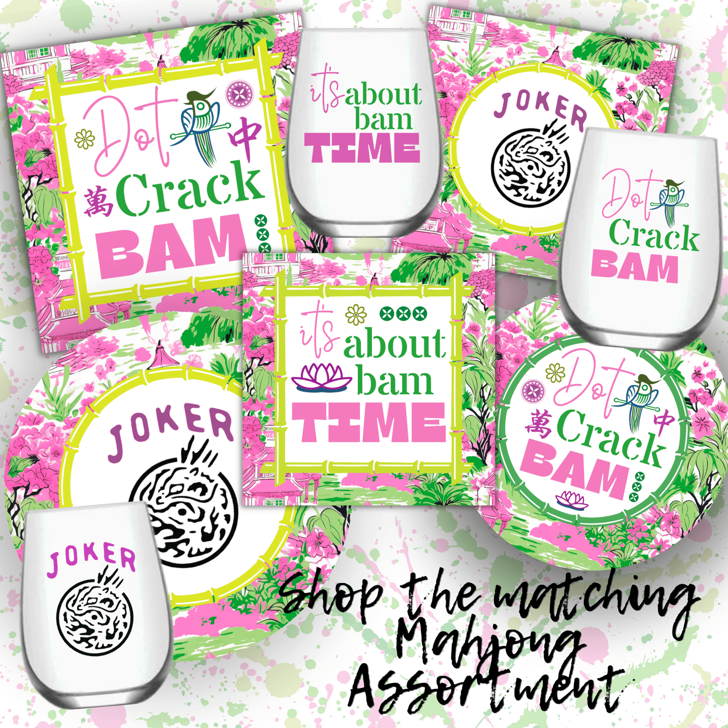Mahjong 24ct Guest Napkin Separates (3 ply) - Bria Blair Creative