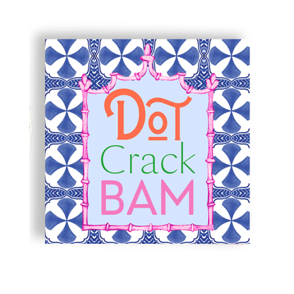 Mahjong Blue Tile 24ct Cocktail Napkin Separates (3 ply) - Bria Blair Creative