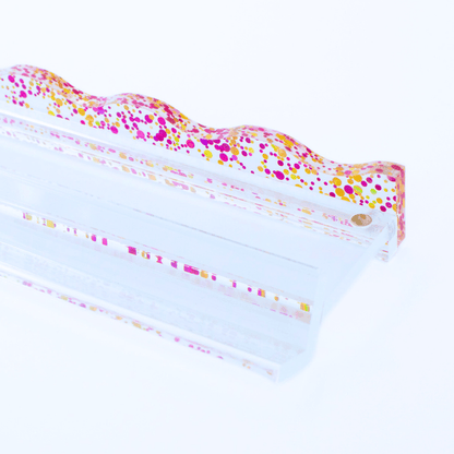 MAHJONG RACK PUSHER ADD ON - MAGNETIC | Premium Acrylic Set(4): Confetti - Wavy - Multi - Color - Bria Blair Creative